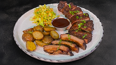 Ребра в азиатском соусе (250/100/90/40 г) - Мястория