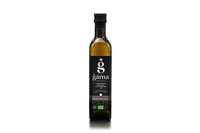 Масло подсолнечное Garna Organica High Oleic for salads (для салатов), 500 мл. - Мястория