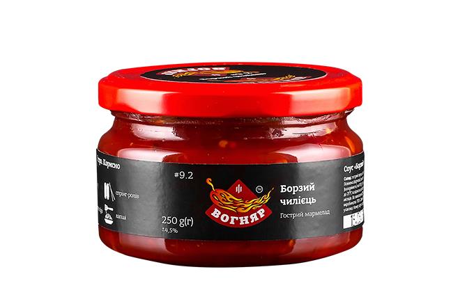 Соус Вогняр острый Борзый Чилиец, 250 мл - Мястория