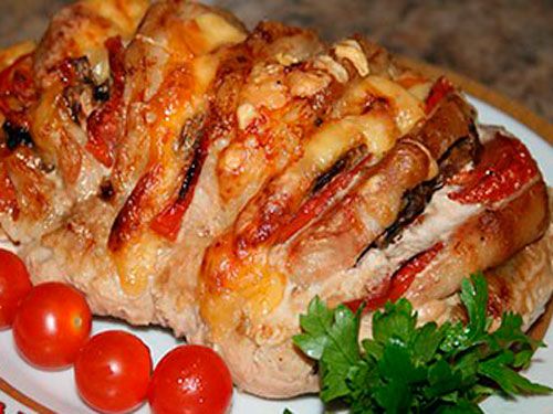Свиная гармошка с сыром и помидорами.jpg
