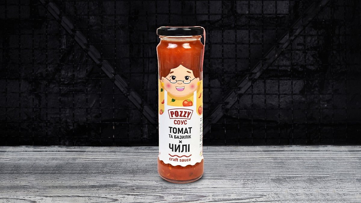 Соус «Томат та базилік х чилі» Pozzy 205 г - М'ясторія