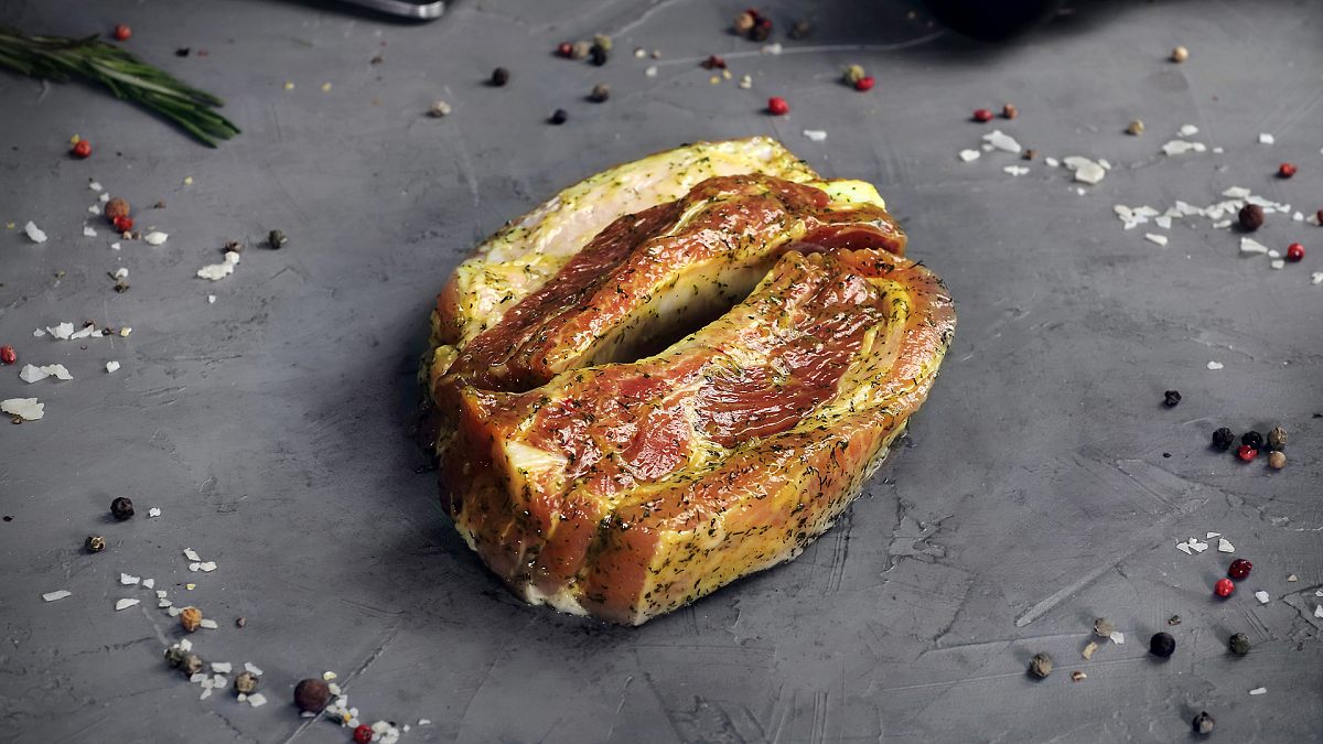 Рёбра свинные в базиликовом маринаде - Мястория