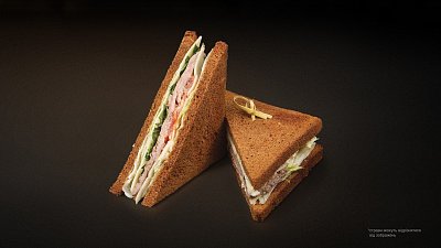 Сэндвич с говяжьей вырезкой в медово-горчичном соусе - М'ясторія