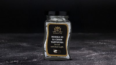 Морская соль с черным трюфелем TARTUFI 125 г - Мястория