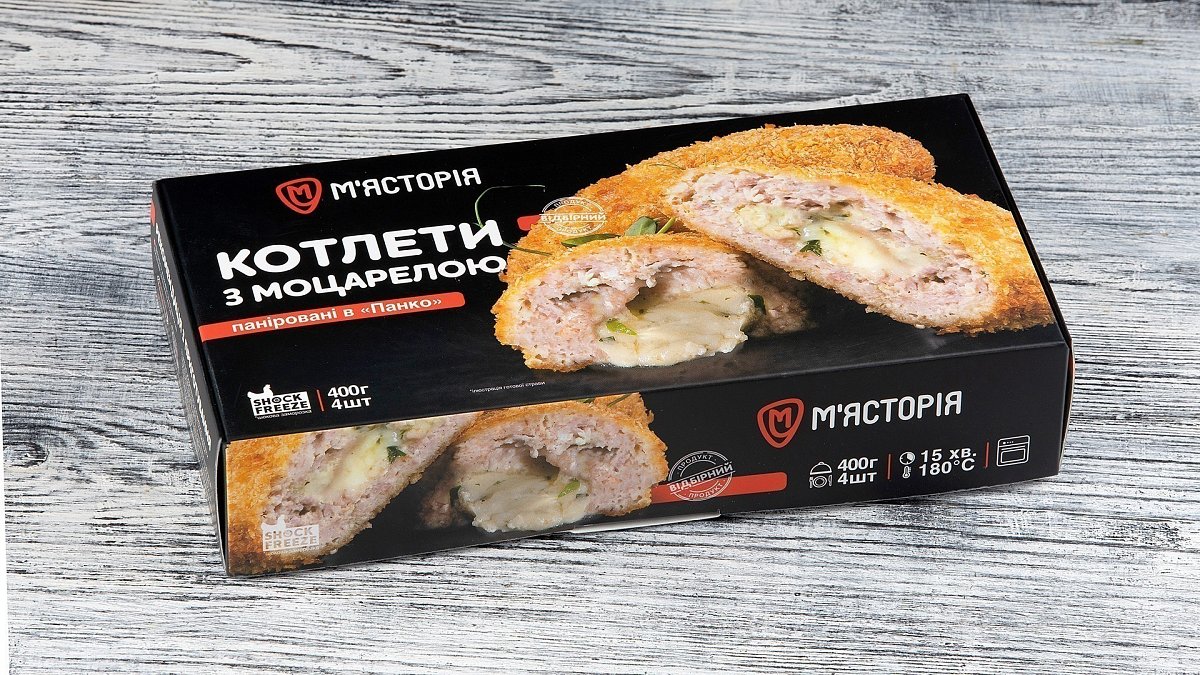 Котлети курячі з моцарелою (400 г) - М'ясторія