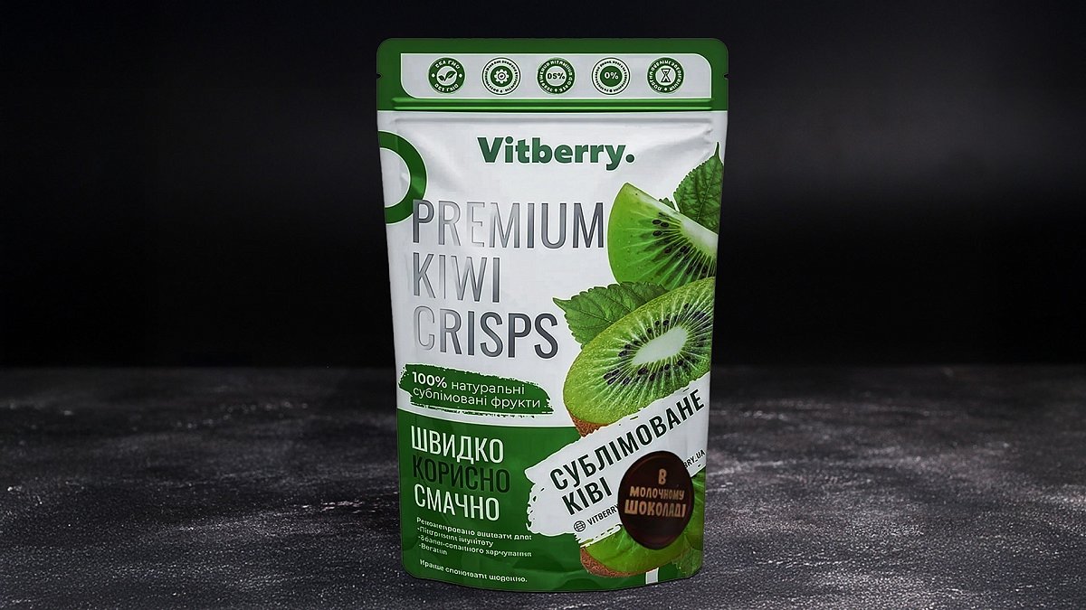 Сублимированное киви в молочном шоколаде Vitberry 50 г - Мястория