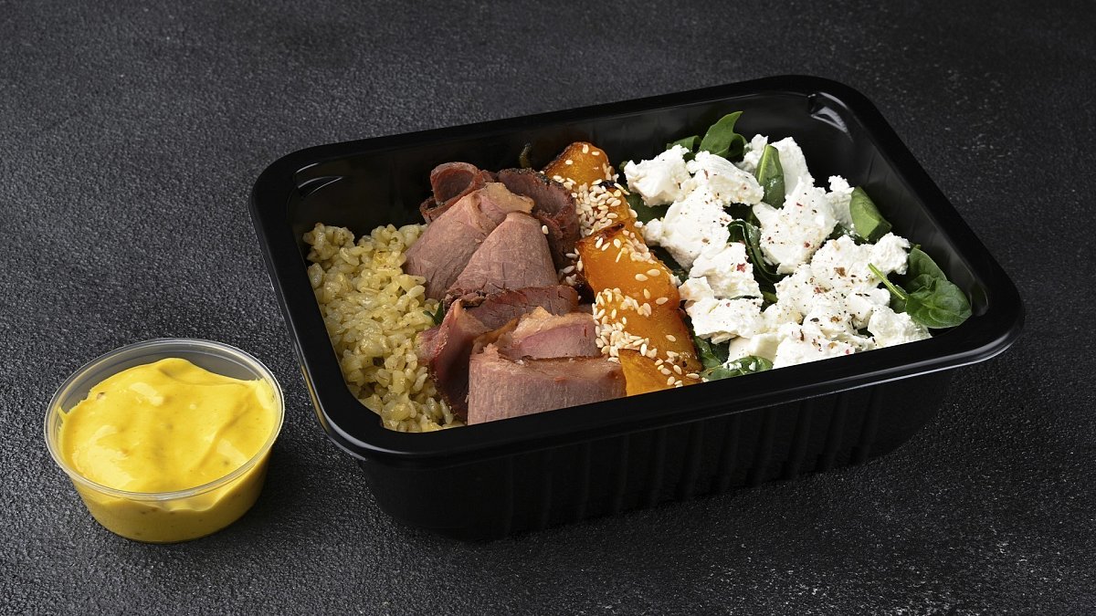 Боул с говяжьим пастрами и булгуром - Мястория