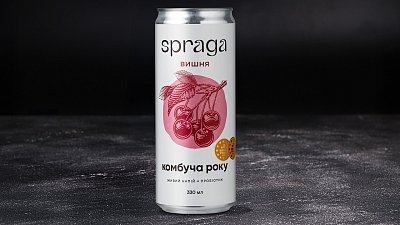 Комбуча Вишня SPRAGA 330 мл - Мястория