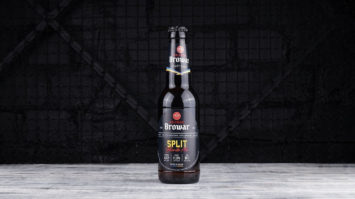 Пиво світле нефільтроване Split Blonde Ale Волинський бровар 330 мл - М'ясторія