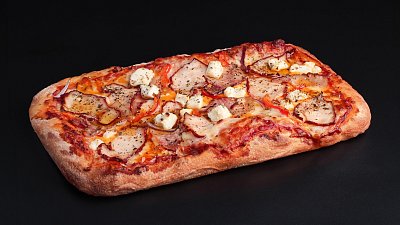Пинца с курицей, беконом и фетой
 (410 г) / пицца / pizza - Мястория