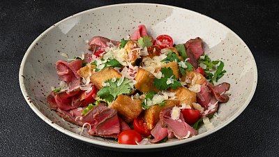 Салат з баклажаном та ростбіфом (300 г) - М'ясторія