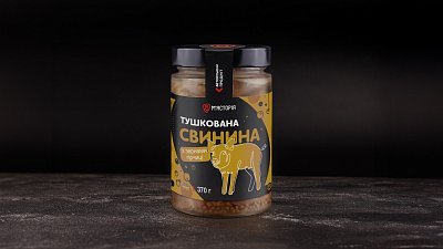 Свинина, тушеная с зернами горчицы (370 г) - Мястория