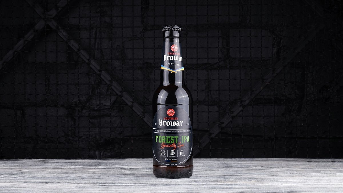 Пиво темне нефільтроване Forest Ipa Волинський бровар 330 мл - М'ясторія