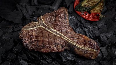 Стейк Тібоун Dry-aged гриль - М'ясторія