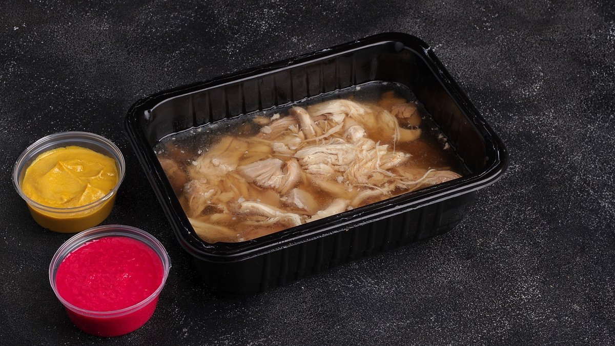 Домашний холодец с курицей и рулькой  - Мястория