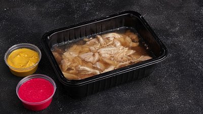 Домашний холодец с курицей и рулькой  - Мястория