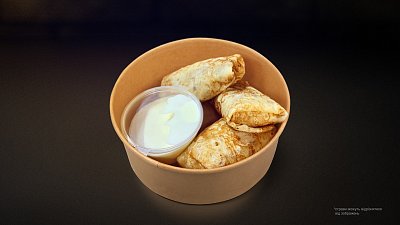Блины с курицей и грибами - Мястория