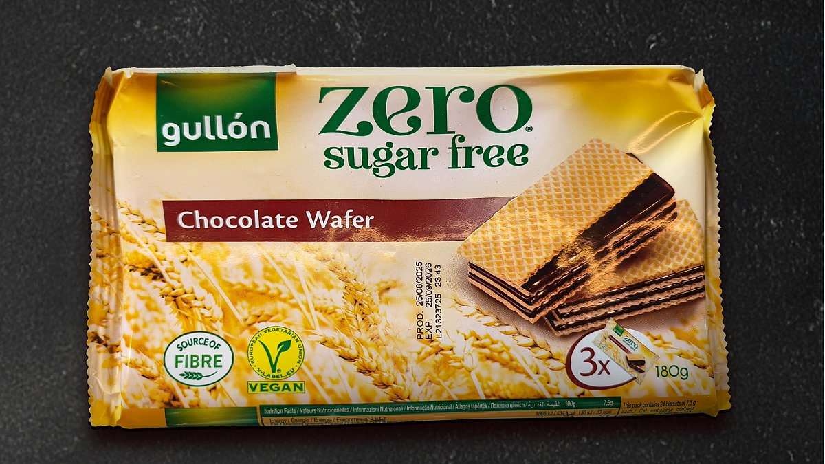 Вафли Gullon Diet Nature шоколадные без сахара 180 г - Мястория