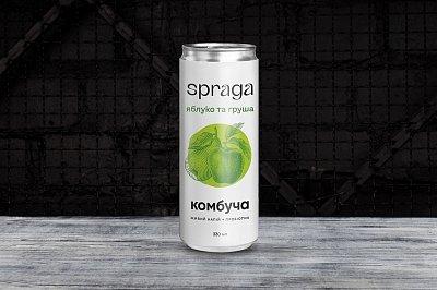 Комбуча Spraga яблуко-груша 0,33 л - Мястория