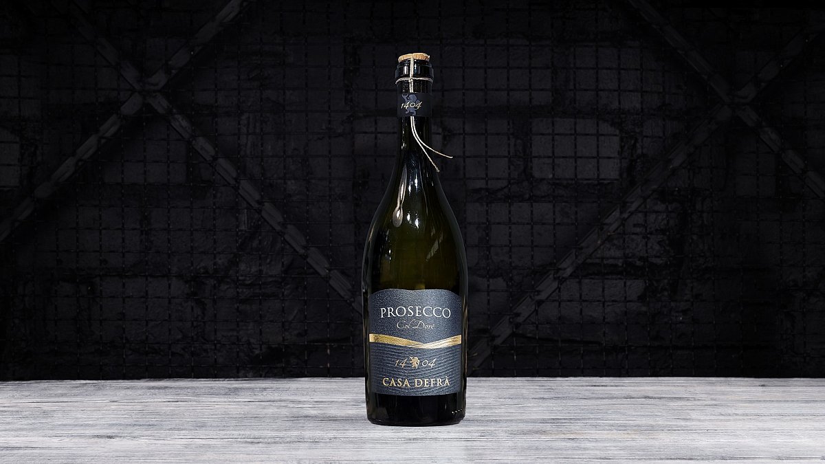 Вино белое сухое игристое Casa Defra Prosecco Frizzante Spago 0,75 л - Мястория