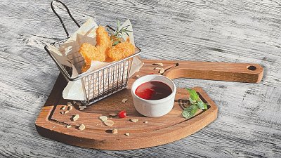 Тыквенные дипы с клюквенным соусом - Мястория