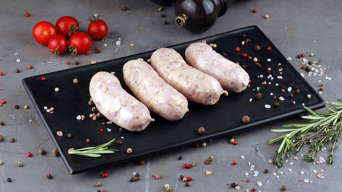 Ковбаски з зернами гірчиці, варені - М'ясторія