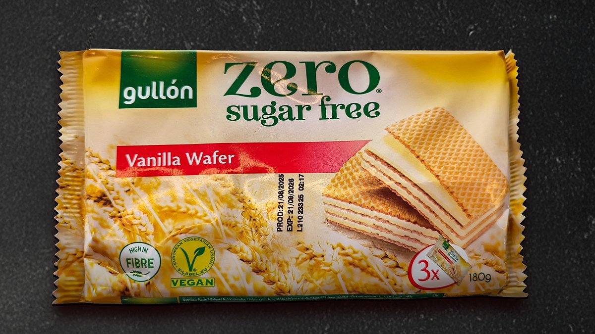 Вафли Gullon Diet Nature ванильные без сахара 180 г - Мястория