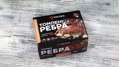 Томлёные рёбра из фермерской свинины с соусом Татаки - Мястория