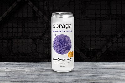 Комбуча Spraga чорниця-ожина 0,33 л - Мястория
