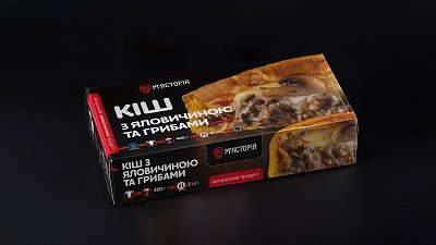 Киш с говядиной и грибами (400 г) - Мястория