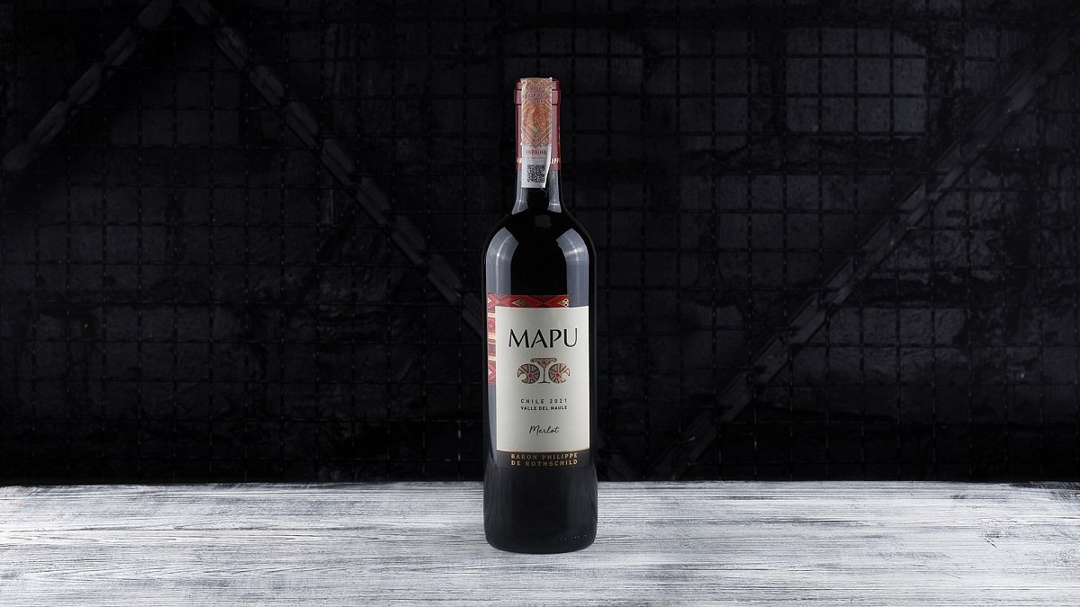 Вино сухое красное Mapu Merlot 0,75 л - Мястория