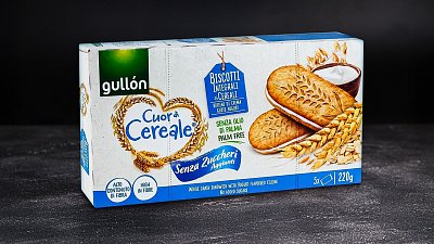 Печиво сендвіч цільнозерновий з йогуртом без цукру Gullon CDC 220 г - М'ясторія