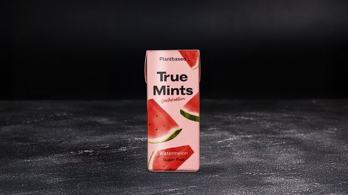Конфеты освежающие Мятные со вкусом Арбуза True Mints 13 г - М'ясторія