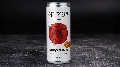 Комбуча Гранат SPRAGA 330 мл - М'ясторія