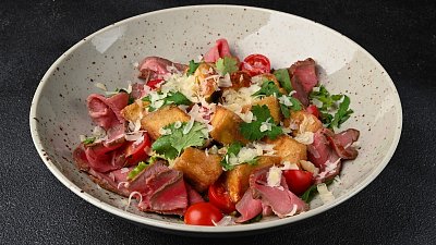 Салат з баклажаном та ростбіфом (300 г) - М'ясторія