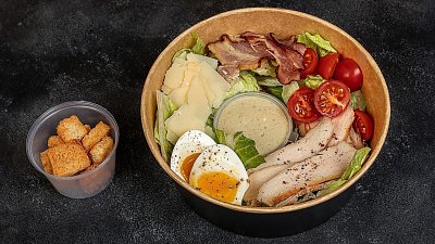 Салат-боул Цезар з куркою (250/40 г) - М'ясторія
