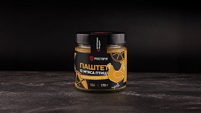Паштет із м`яса птиці з апельсиновим кулі (170 г) - М'ясторія