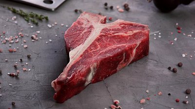Стейк Тибоун Абердин Dry-aged beef - Мястория