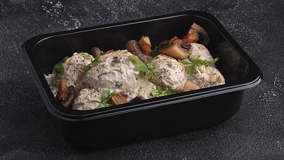 Фрикадельки з грибами під трюфельним соусом (500 г) - М'ясторія