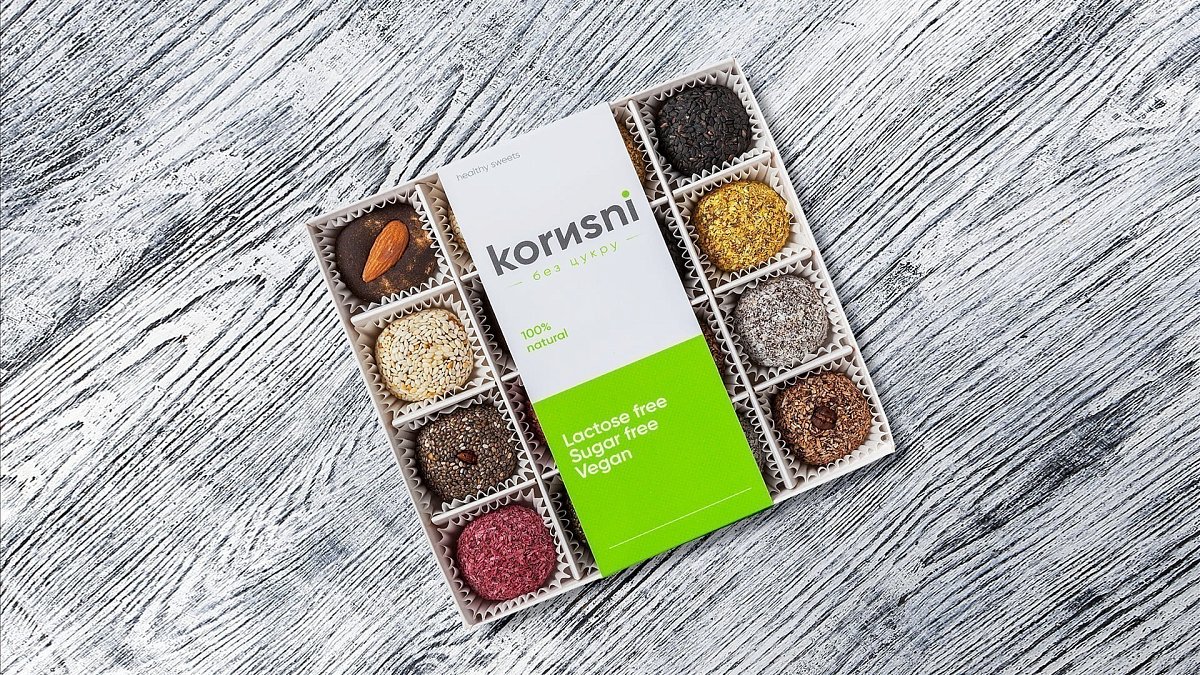 Конфеты ассорти ТМ Корисні 16 шт 350 г - Мястория