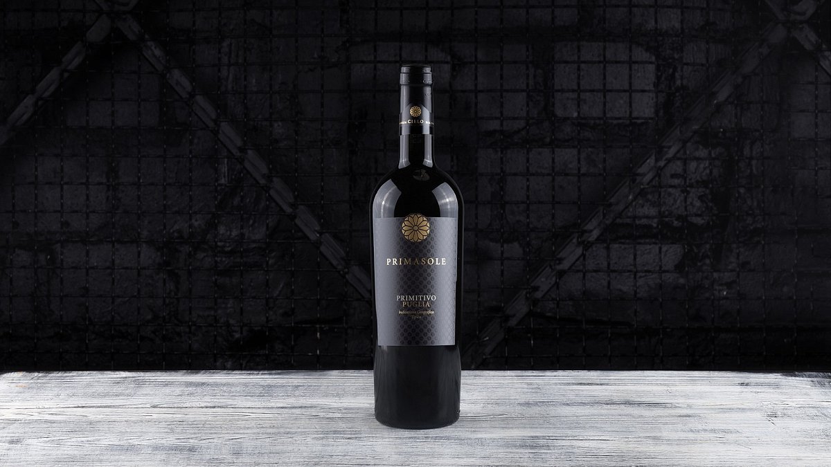 Вино Cielo Primasole Primitivo Puglia красное полусухое 0,75 л - Мястория