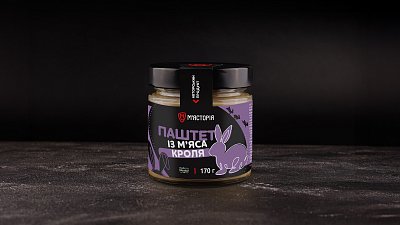 Паштет із м`яса кроля (170 г) - М'ясторія