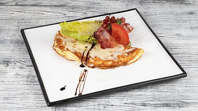 Омлет з беконом і сиром - М'ясторія