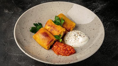 Блины с говядиной (220 г) - Мястория