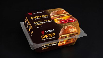 Бургер с бифштексом из фермерской курицы - Мястория