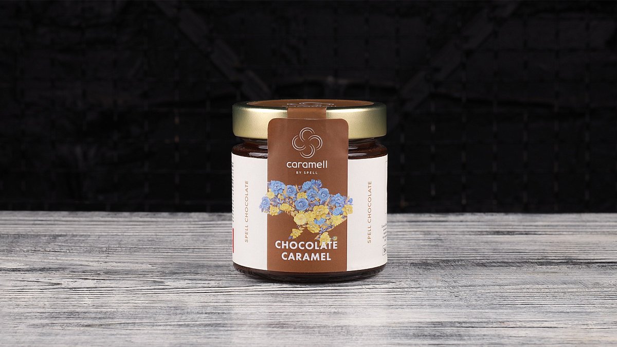 Шоколадна карамель із подрібненими какао бобами Spell 220 г - М'ясторія
