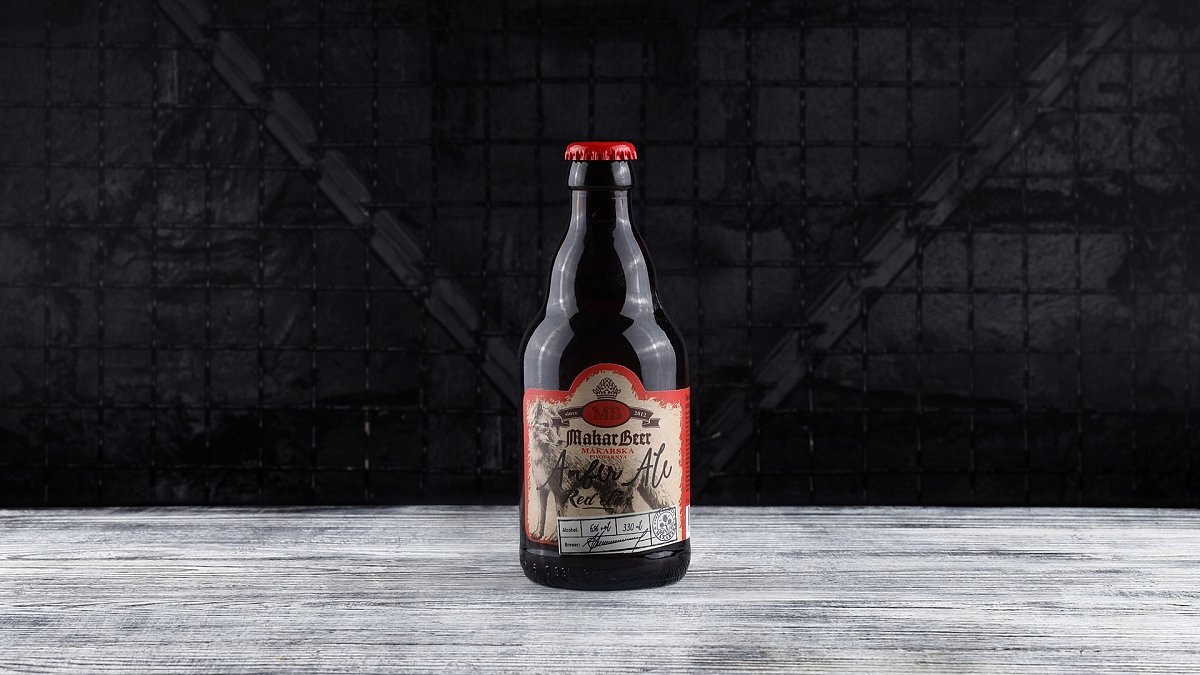 Пиво полутёмное Amber Ale МакБир 330 мл - Мястория