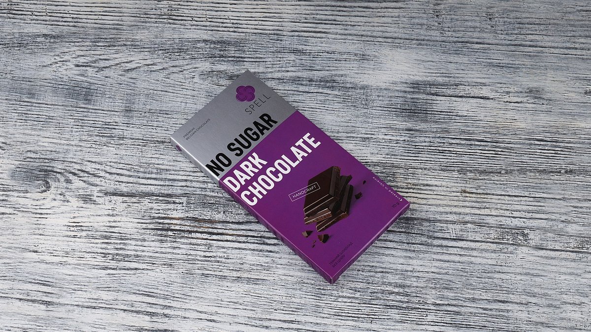 Тёмный шоколад без сахара Spell 70 г - Мястория