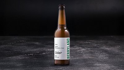 Сидр Cuvee шипучий брют Berryland 0,33 л - М'ясторія