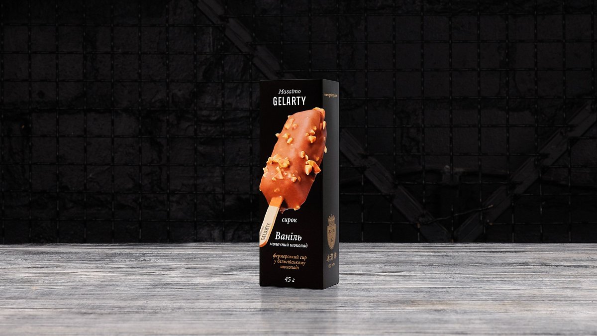 Сырок Gelarty Ваниль в молочном шоколаде - Мястория